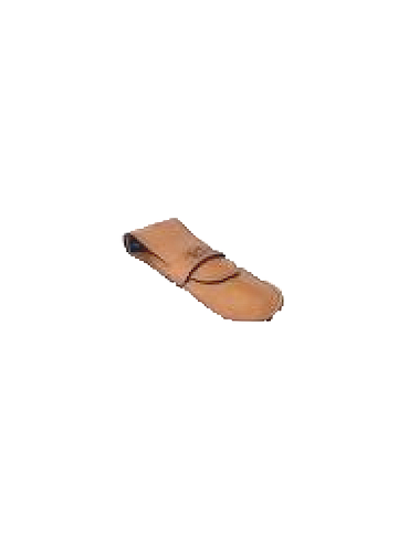 Gentleman - Pochette en cuir Camel - Grand Modèle