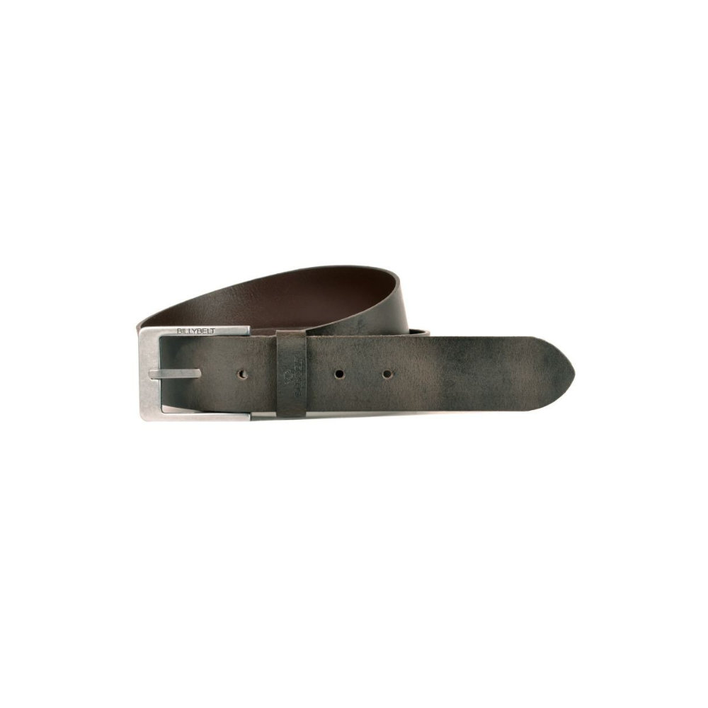 Billybelt - Leather belt - raw effect - Dark brown T 110