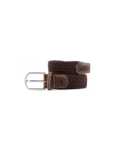 Billybelt - Elastic braided belt - Brown leaf - Size 2