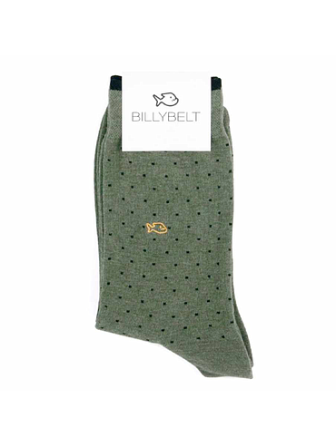 BillyBelt - Gekamde katoenen sokken - Kaki