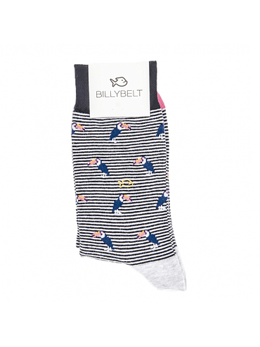 BillyBelt - Chaussettes cotton - Blanc Patch