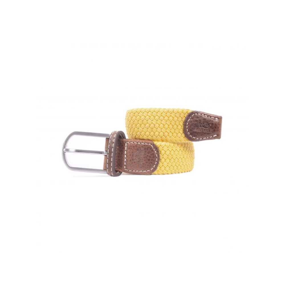 Billybelt - Elastische gevlochten riem - Limoncello - Maat 1