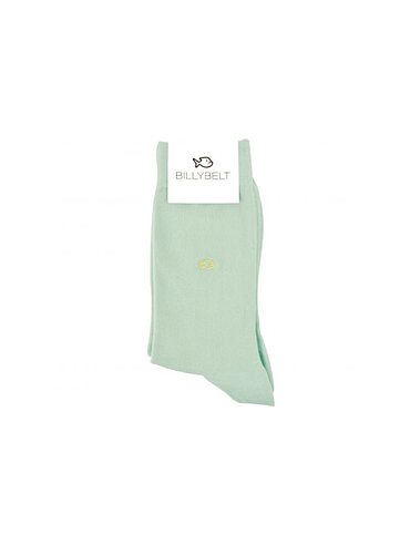 BillyBelt - Chaussettes Coton Unie - Vert d'eau
