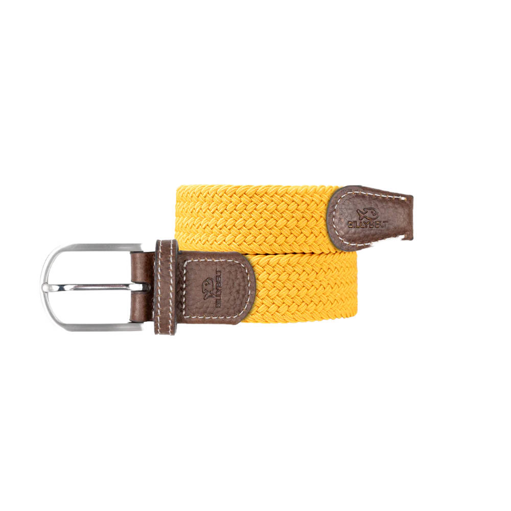 Billybelt - Elastische gevlochten riem - Orange Tropical - Maat 1