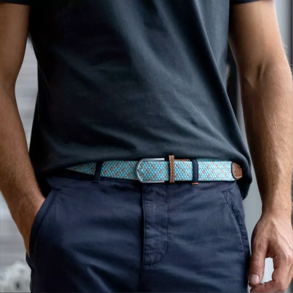 Billybelt - Elastische gevlochten riem - Recife - Maat 2