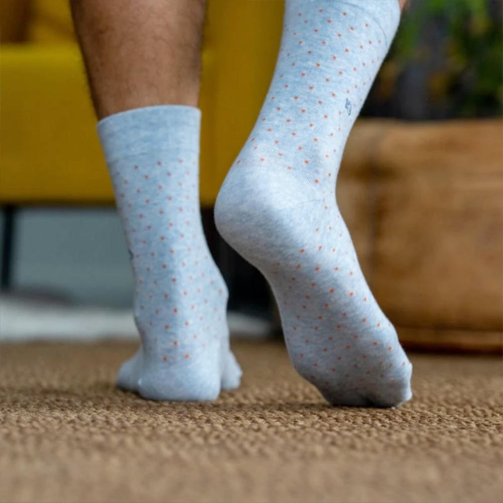 BillyBelt - Chaussettes en coton peigné Square - Yeti