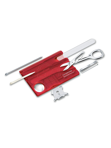 Victorinox - Swiss Card Nailcare - Transparant rood