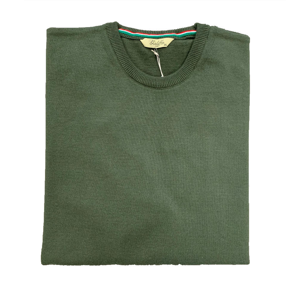 Galiffa - Kaki Pullover - Round collar - 3XL