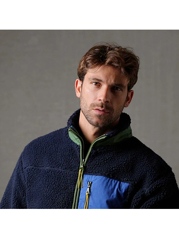 BillyBelt - Sherpa Jacket - Marine - M