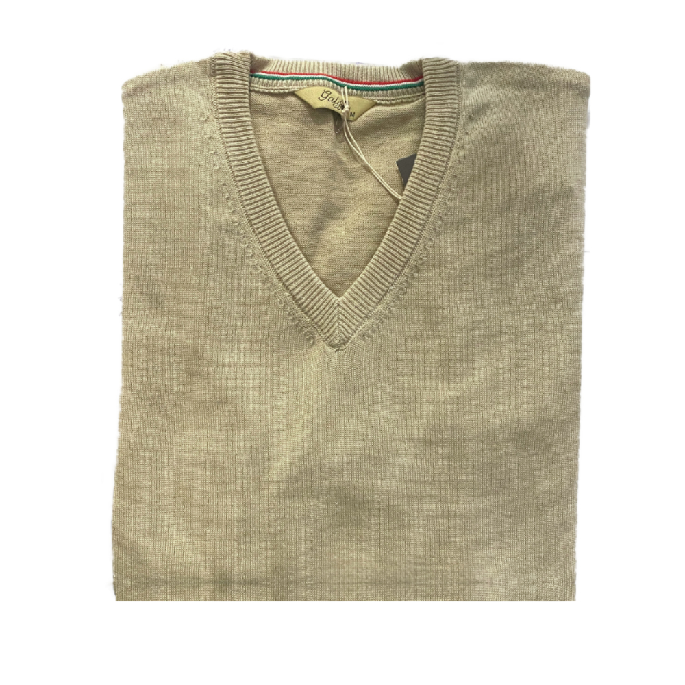 Galiffa - Beige jumper - V hals - 3XL
