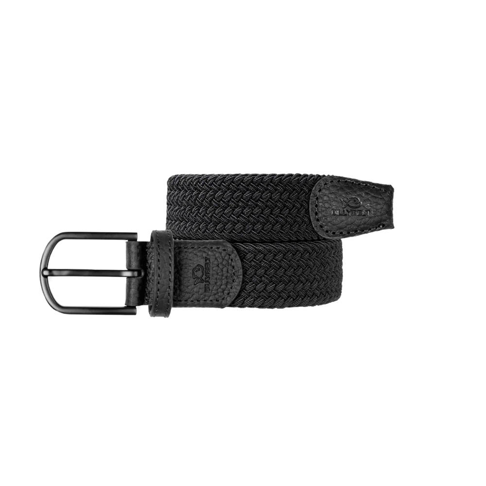 Billybelt - Elastic braided belt - All black - Size 1