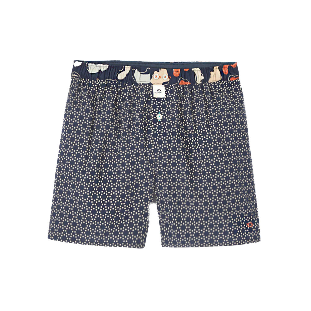 BillyBelt - Organic cotton boxer shorts - Dots circle - Size XL