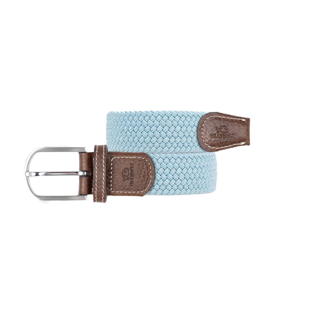 Billybelt - Elastische gevlochten riem - Bleu Nuage - Maat 1
