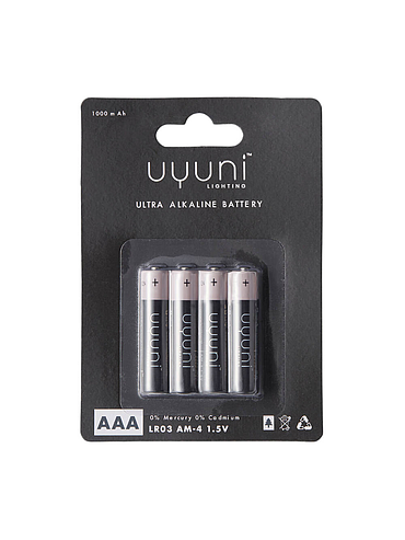 Uyuni - AAA Battery - 1,5v/1000mAh (4-pack)