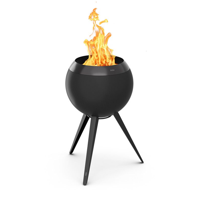 Hofats - MOON 45 All Black - Fire basket with high Stand